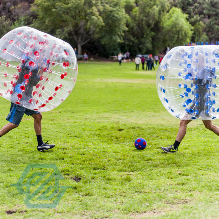 Aufblasbarer Stoßblasenball, menschlicher Körper, Zorb-Ball, aufblasbarer Fußball-Stoßball für Erwachsene und Kinder