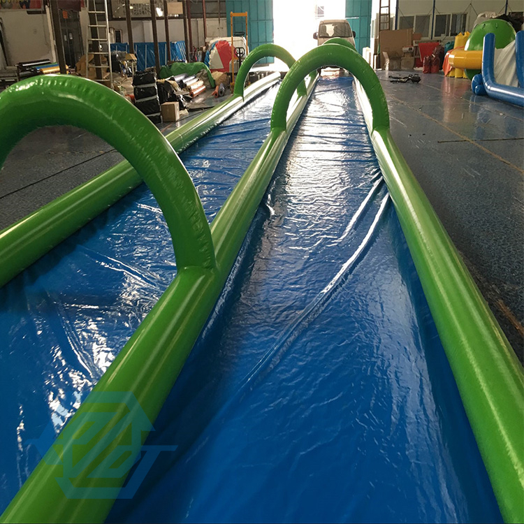 Double Slide Slip N Slide Aufblasbare Wasserrutsche The City